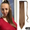 22 Inch Long Straight Ponytail Extensions Synthetic Fiber Hair Extensions Wrap Around Straight Ponytail Extensions For Women Hair Accessories