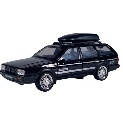 1/32 VolksWagenwerk Santana Stationwagon Legering Metaal Diecast Modelauto Geluid & Licht Pull Back Speelgoedauto voor Kinderen Verjaardagscadeaus Kind