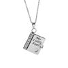 Book Pendant Necklace My Little Star Book Necklace Mini Book
