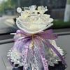 Creative Exquisite Flower Car Aromatherapy Bamboo Charcoal Deodorant Ornament For Center Console