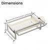 Multifunctional Kitchen Sink Storage Organiser,Stainless Steel Sponge Holder, Washing Up Caddy for Kitchen Bathroom