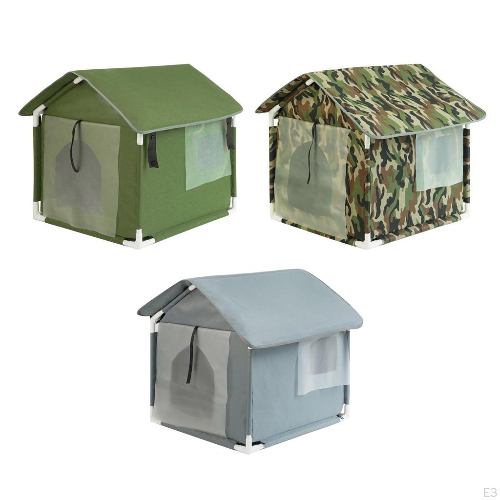 Cat Dog Tent Cabin Outdoor Feral Cats Warm House Bed Pet Supplies Puppy Kitten Oxford Cloth