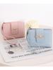 Korean Style Women's Bow Short Wallet Clutch with Zipper Wristlet