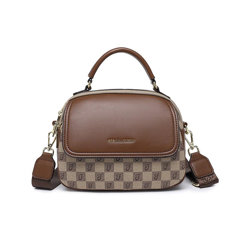 

Узор темперамент повседневная портативная женская сумка повседневная универсальная на плечо сумка-мессенджер высокое чувство атмосферная женская сумка тренд светло-коричневого