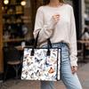 Watercolor Butterfly Print Tote Bag Fashion Casual Portable Lightweight Daily Use Handbag