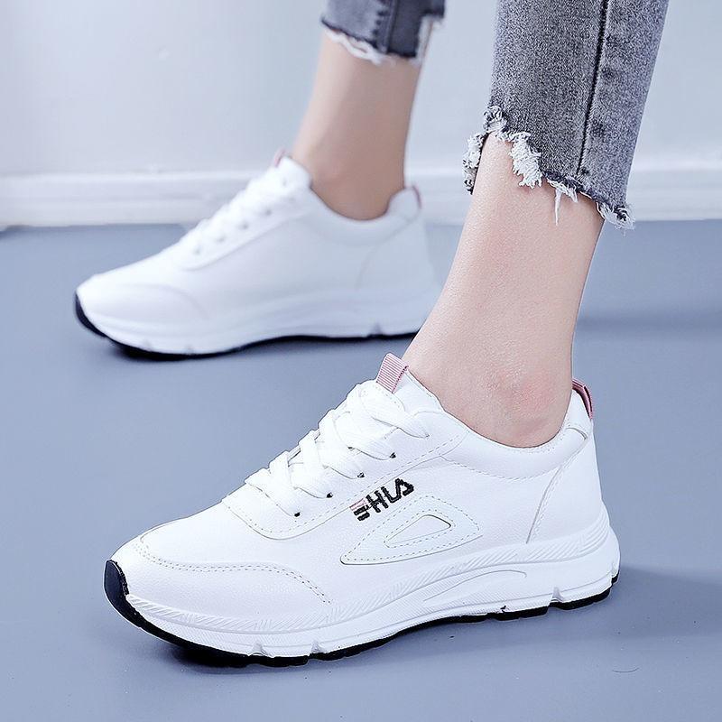 Sneakers Women's 2 Spring New Women's Shoes Leather Casual Shoes Little White Shoes Female Students Tide