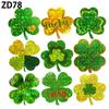 500Counts Patricks Day Decoration Sticker Sparkling Shamrock Sticker Label for Journal Notebook Phone Case Scrapbooking