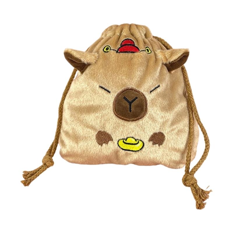 

Cartoon Capybara Cosmetic Pouch Large Capacity Cosmetic Bag Toiletry Bag Drawstring Makeup Bag Travel Storage Bag Gifts
