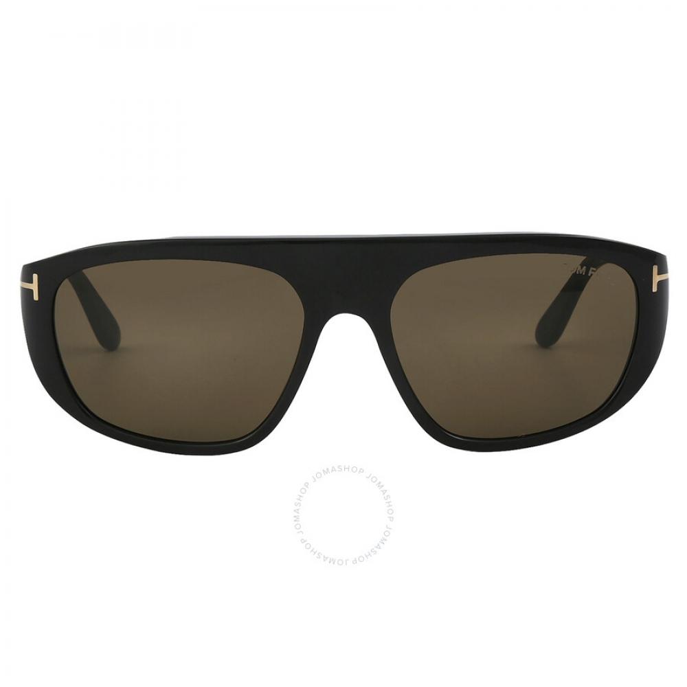 

Tom Ford Edward Roviex Browline Unisex Sunglasses FT1002 01J 58