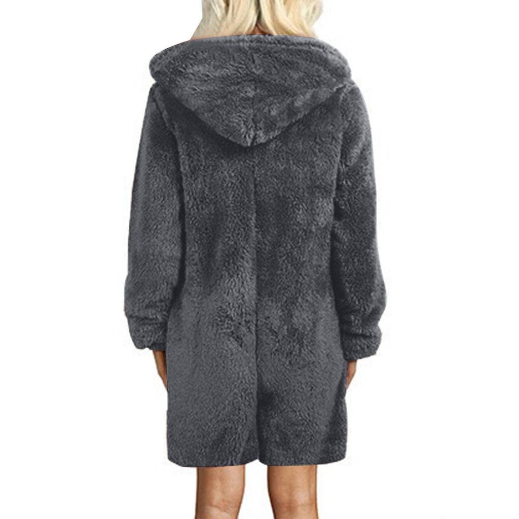 Women Long Sleeve Hooded Jumpsuit Pajamas Casual Winter Warm Rompe Sleepwear