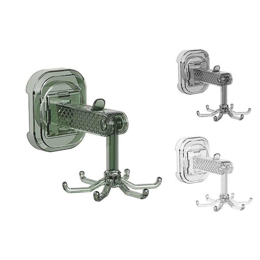 

360° Rotating Rotary Hook PC Hanging Storage Rack New Suction Cup Hook Kitchen