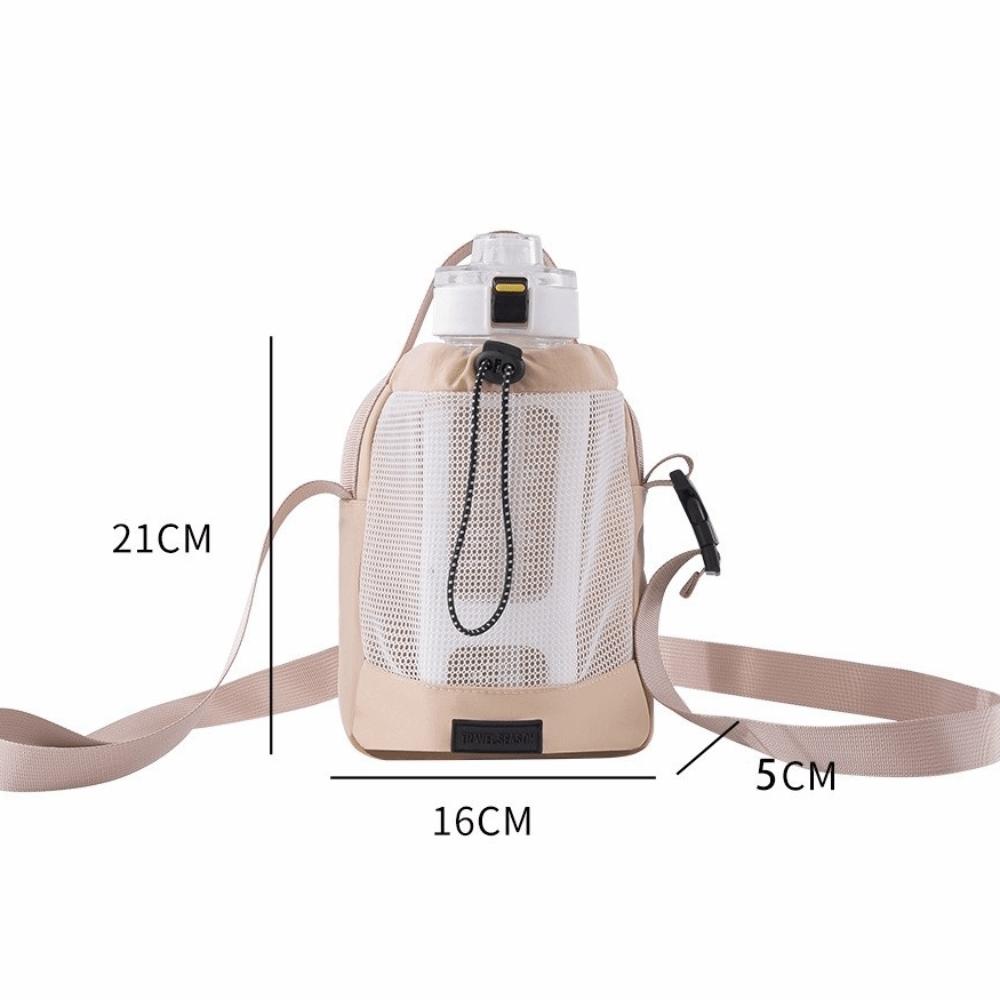 Verstellbarer Schultergurt Wasserflaschentasche Tragbar Multifunktional Aufbewahrung Becherhülle Reise Wasserbecher Tasche Outdoor-Aktivitäten
