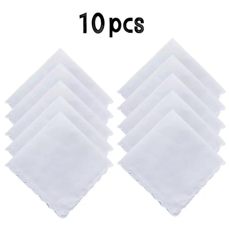 1 Τμχ/6 Τμχ/8 Τμχ/10 Τμχ/12 Τμχ/16 Τμχ Βαμβακερή Δαντέλα Γάμου Απορροφητική Ιδρώτα Χειροποίητη DIY Λευκή Μαντήλα Λεπτή Έκδοση