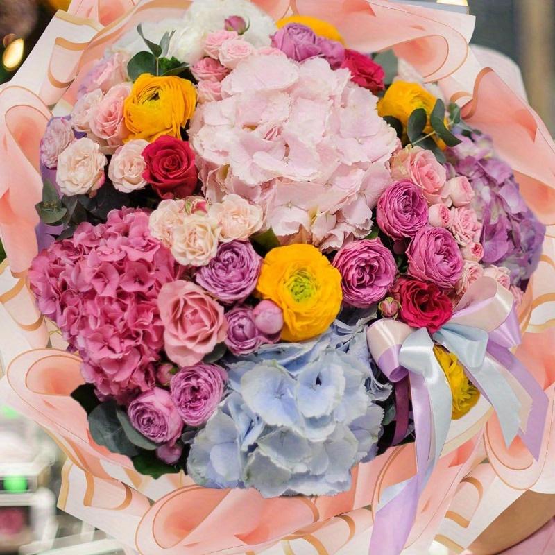 Flower Wrapping Paper, Korean Bouquet Wrap", Wrapping Paper, Tissue Paper, Bouquet Supplies, Pink Tissue Paper for Gift Bags and Wrapping