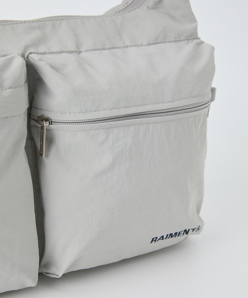 Raiment Hobo Citywalker Multi Crossbody Bag_Gray