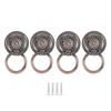 4Pcs Door     Antique Zinc Alloy Drawer Closet Cabinet Handles Hardware Fitting