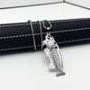 Retro Punk Fish Bone Necklace - Year After Year Timeless Design, Versatile Long Style Accessory