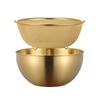 2Pcs/Set Stainless Steel Strainer Washing Bowl Basket Thicken Drainage Basin Vegetable Fruit Baskets Home Kitchen Utensils