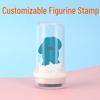 Custom Cartoon Teacher Stamp: Transparent, Photosensitive Round Seal for Student Feedback