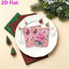 20pcs Disposable Napkins with Flower Pattern Print for Wedding,Parties,and Daily Use for Thanksgiving Fall Christmas Table Decoration