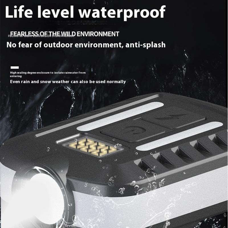 Bright Cap Clip Lamp Portable Warning Headlamps Rechargeable COB Night Running Camping Hiking Fishing Headlight with Side Light