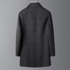 Autumn and Winter Down Lining Thickened Double-sided Woolen Coat Men's Cashmere Woolen Coat Mid-length Wool Double-sided Woolen Coat