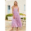 Sommer Damen Ärmelloses Pendler-Kleid mit Spice Girls Print Langes Trägerkleid Damen