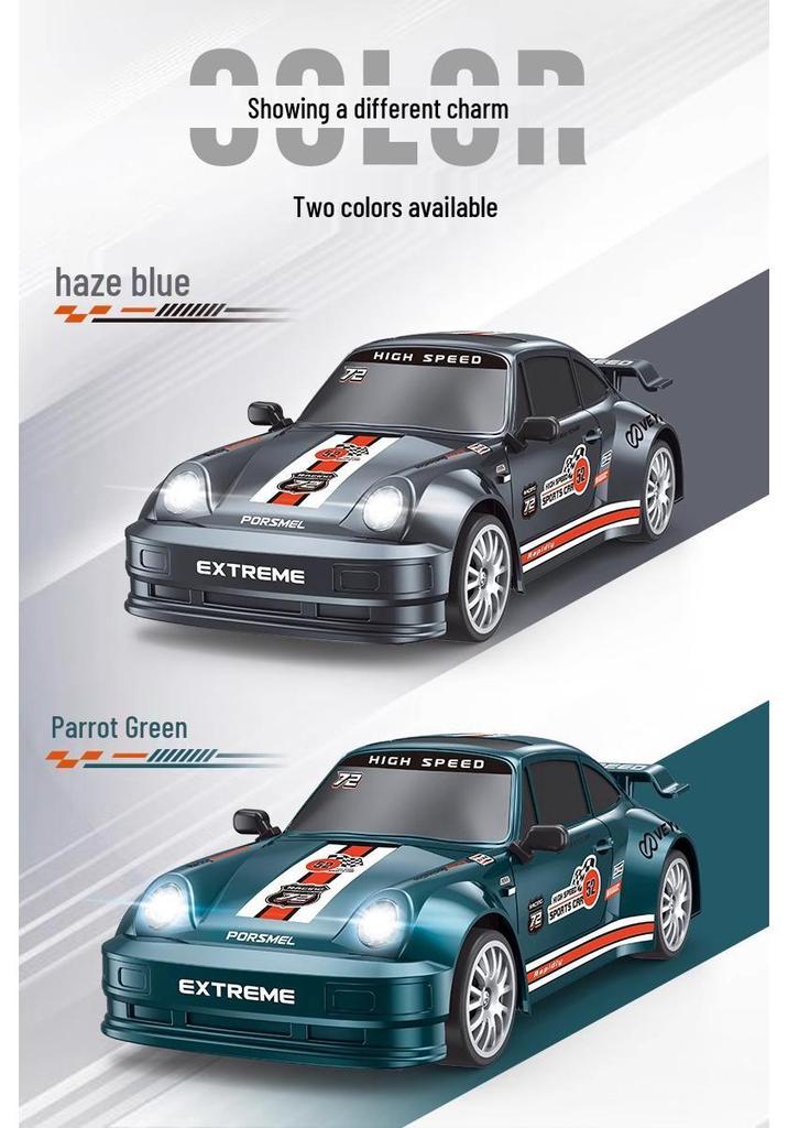 2.4G High-Speed Remote Control Drift Racing Car: Rechargeable, Four-Wheel Drive, Electric Sports Model for Kids.