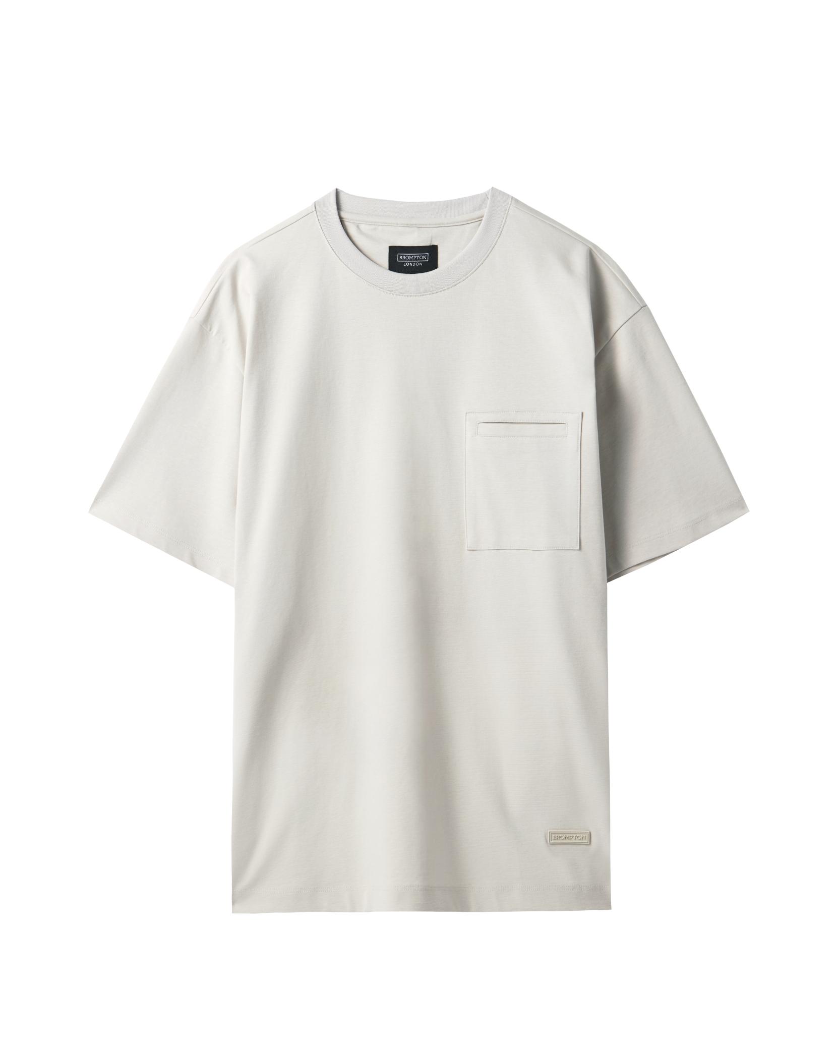 Brompton London Stretch Round T-Shirt - Ivory (P242Uts121) Ivory/090