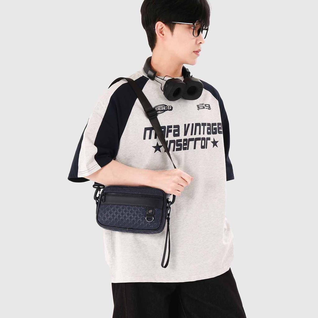 Men's Business Crossbody Bag – Soft PU Leather Shoulder Bag with Adjustable Strap for Work & Travel