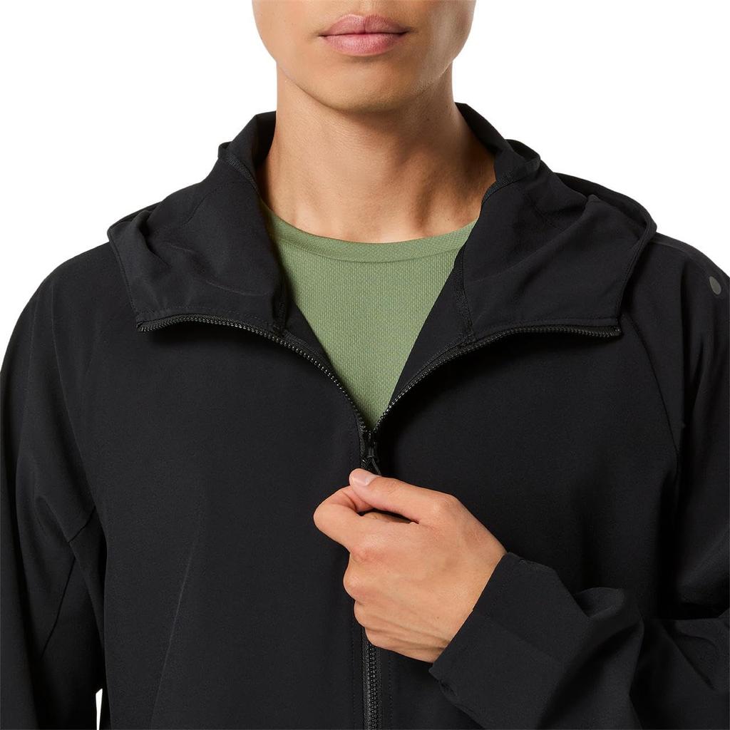 Training Wear WATER REPELLENT STRETCH WOVEN HOODIE PERFORMANCE BLACK L [ASICS]