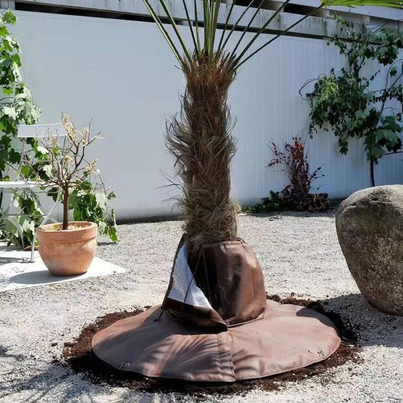 Winter Palm Tree Root Protector Multifunctional Tree Root Protections Cover with Constant Temperature Elastic Cord