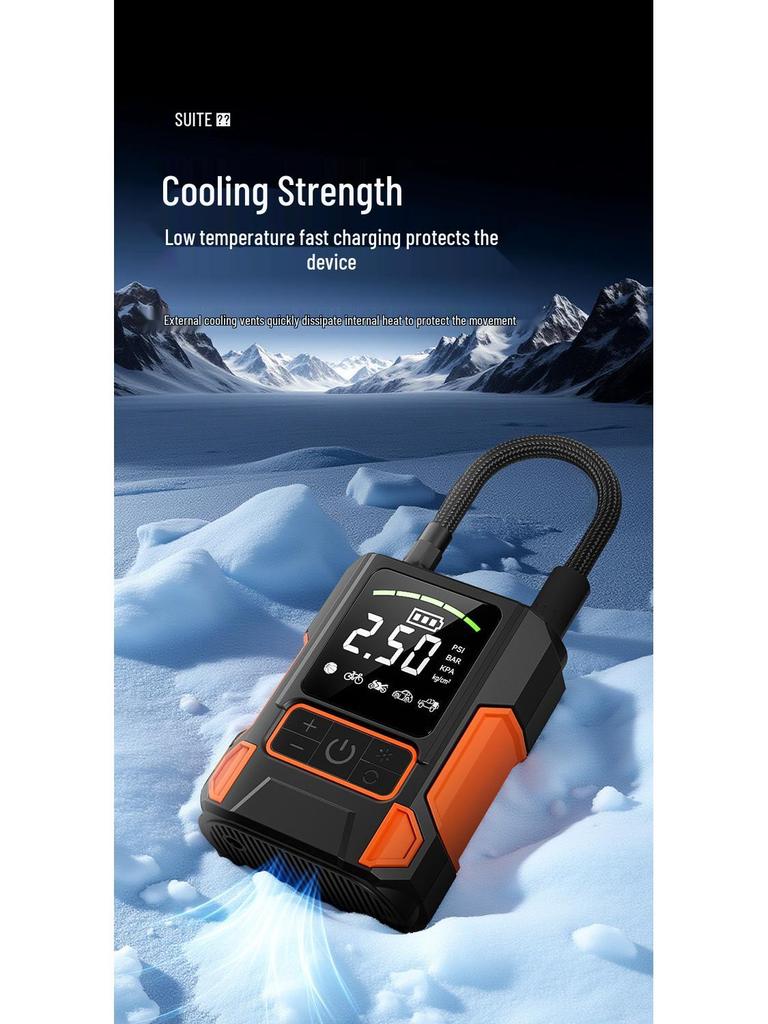 Portable Car Tire Inflator: Wireless Electric High-Pressure Pump for Fast Inflation