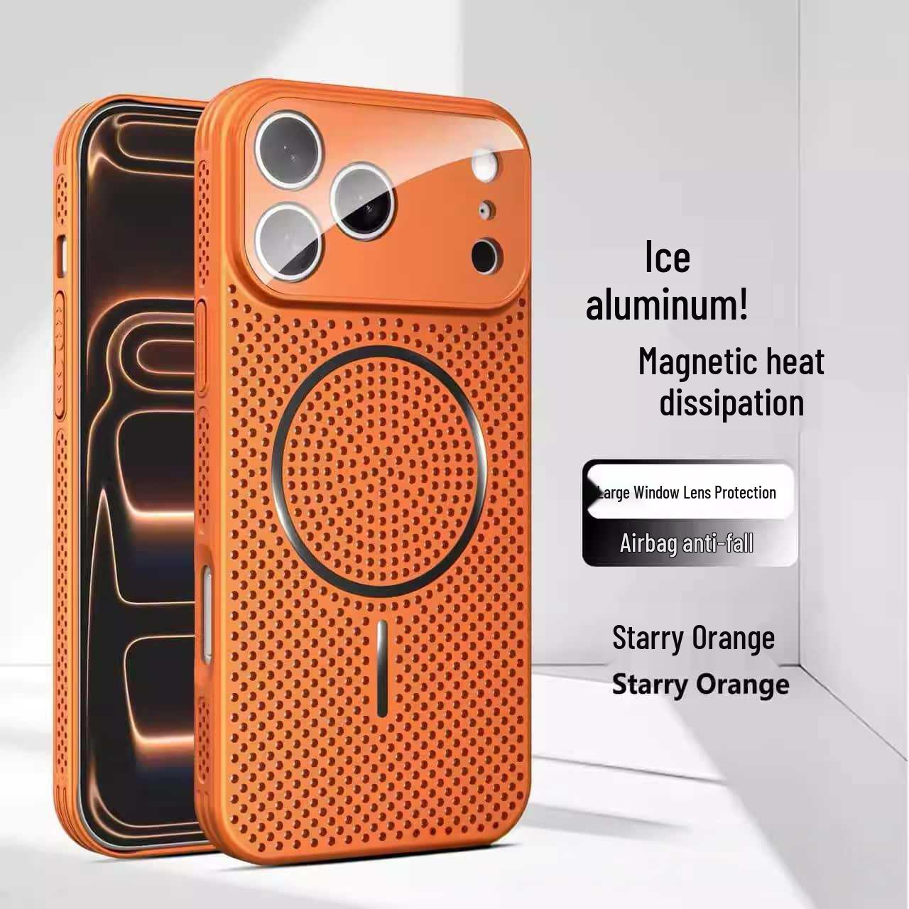 

Matte Magnetic Heat Dissipation Case for iPhone 17 Pro Max, Full Coverage with Apple 16 Lens Protection iPhone 16 Plus