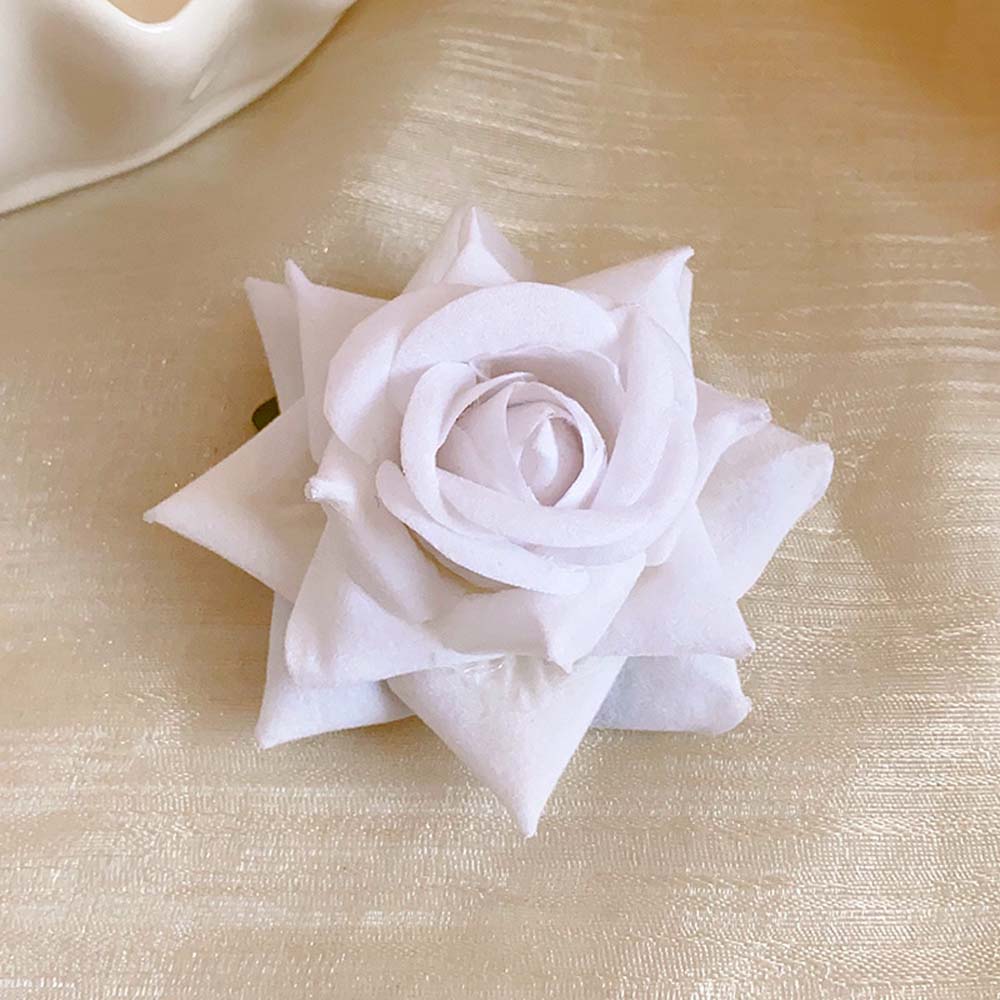 Bohemian Style Rose Flower Hairpin Cloth Girl Rose Hair Clip Sweet Flower Hair Clip Girls/Female