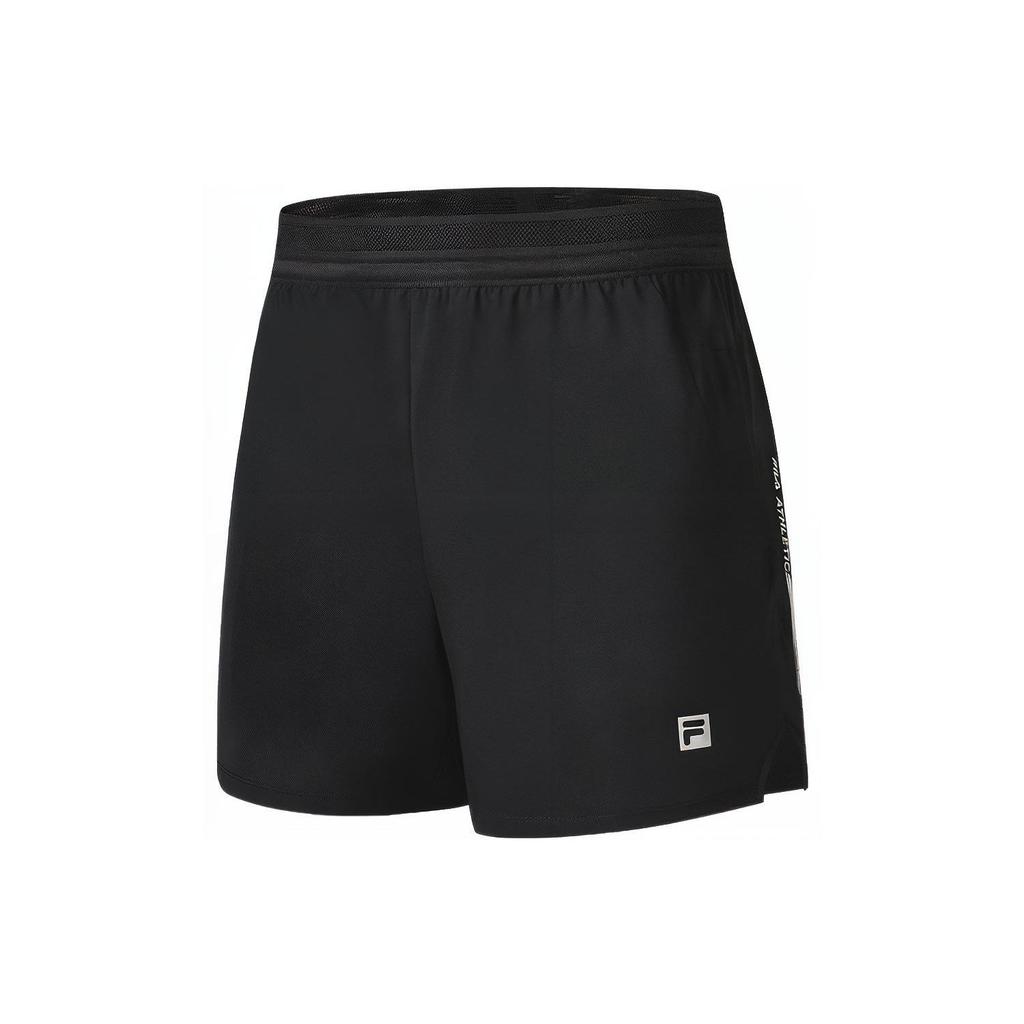 FILA Athletics Simple Basic Solid Color Fitness Running Woven Casual Shorts Men Shorts A11M242801F-BK