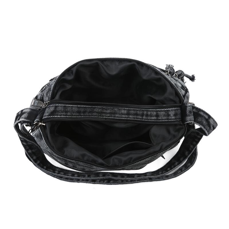 Denim Shoulder Bag Women's Crossbody Bag Multi-Compartment Mother Bag