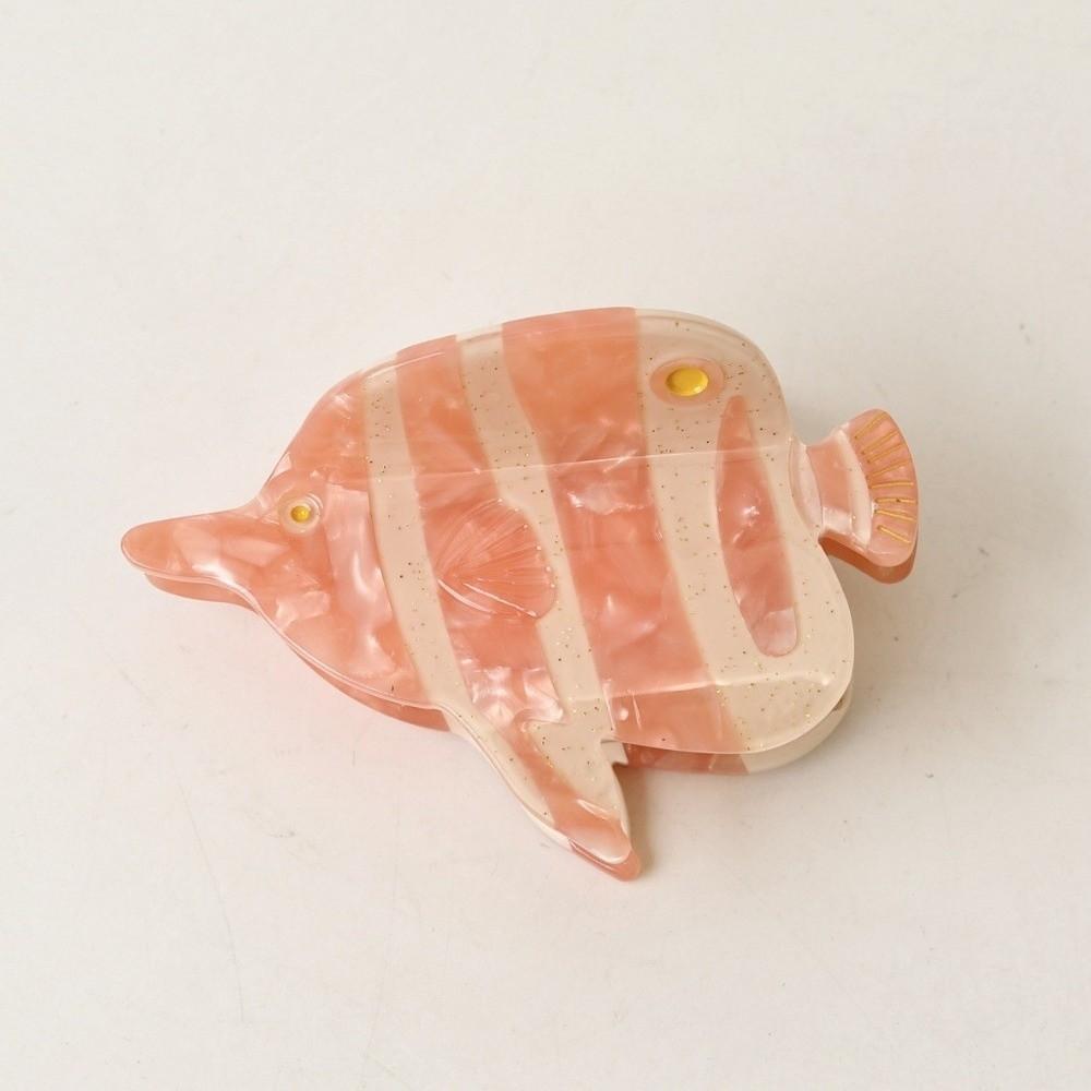 Non Slip Hair Claw Clip Cute Style Colorful Marine Acetate Hair Clips Unique Design Goldfish Shape Hairpin for Women Girls