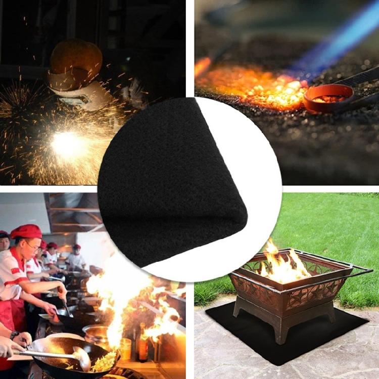 High Temp Carbon Fiber Welding Blanket Flame Resistant Insulation Fireproof