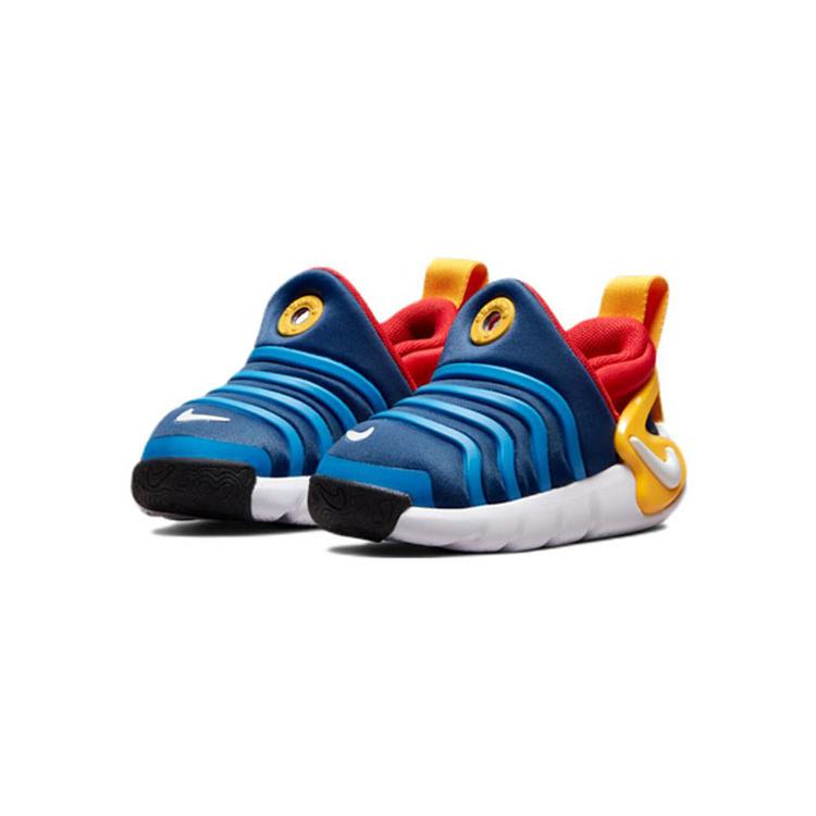 Nike Dynamo GO Flyease Caterpillar Abrasion Resistant Breathable Low Top Sports Casual Shoes Blue Infant And Toddler DH3438-402