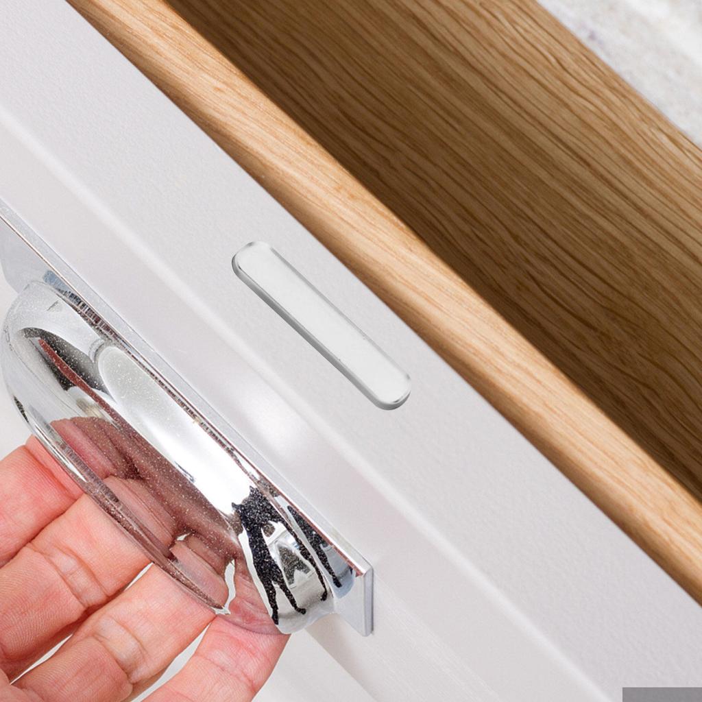 Cabinet Door Bumper Strip Clear Silicone Anti-Slip Self Adhesive Protection for Furniture Desk Wall Edges Cabinet Bumpers Clear