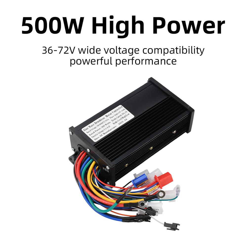 Controller Motore Brushless a Onda Sinusoidale per E-bike 500W 30A 36V/48V/60V/72V per E-Mountain Bike Scooter