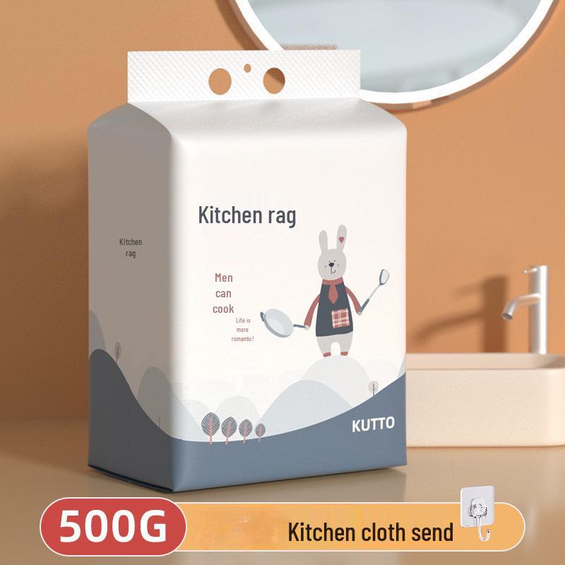 Thickened Disposable Kitchen Towels: Wet/Dry, Dual-Use, Wash-Free, Oil-Absorbent Cleaning Wipes