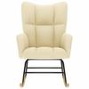 Cream Fabric Rocking Chair