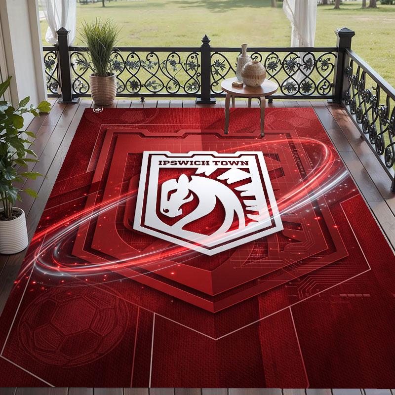Soft Floor Carpet Ipswich Town Football Pattern Area Rug Decorative Mat For Home Room Decoration