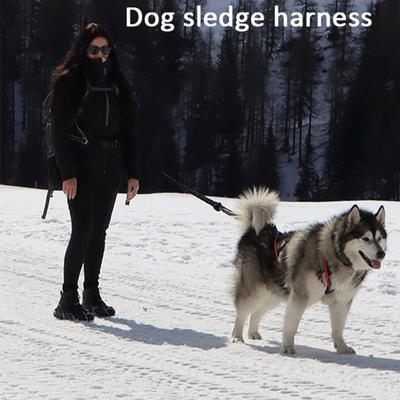 Pet Harness Reflective Dog Sled Harness Adjustable Comfortable Pet Chest Strap for Outdoor