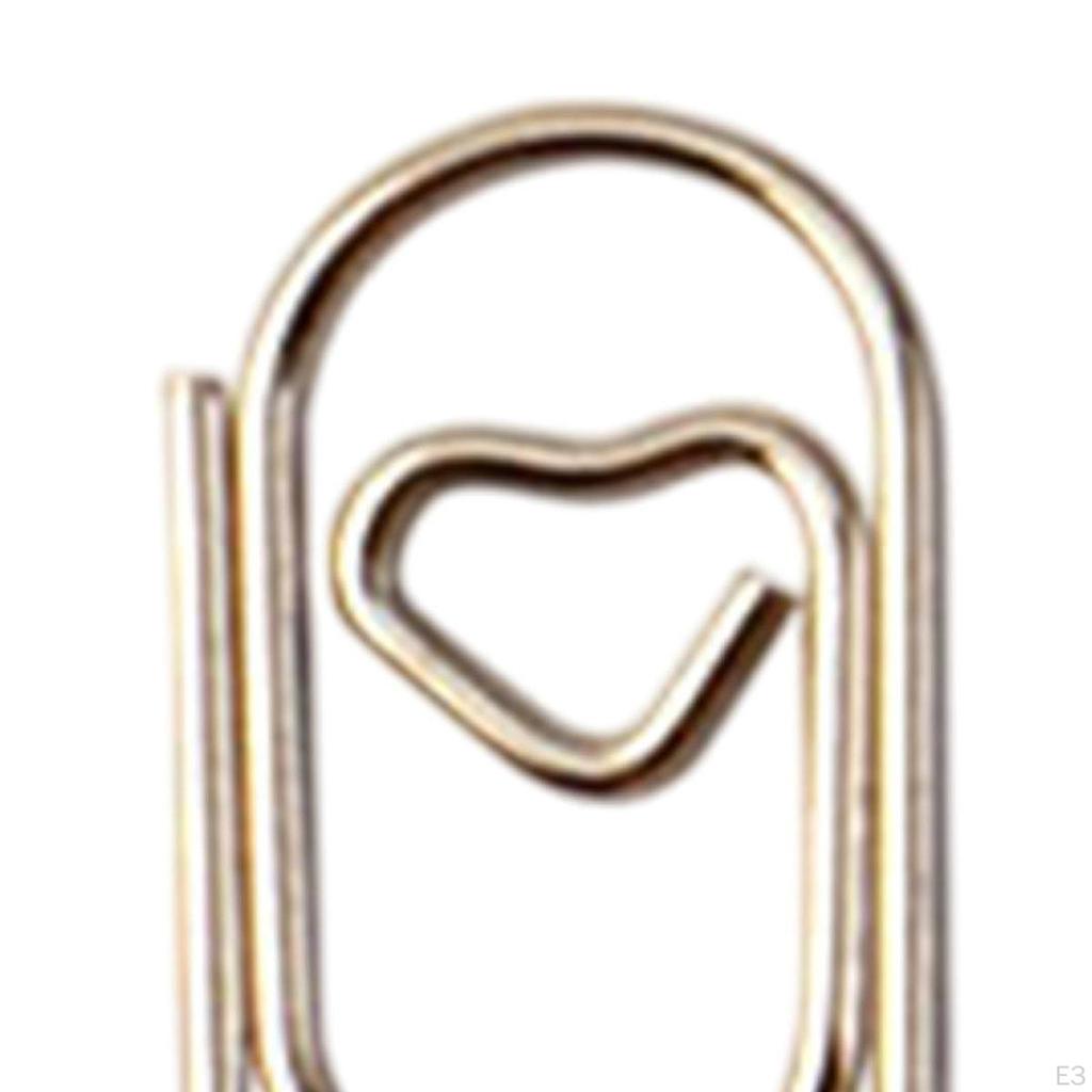 100 Pieces Paper Clips Notes Classified Metal Multifunction Vintage Style Paperclips Office