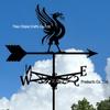 Weather Vane Ornament: Outdoor Wrought Iron Spray-Painted Roof Decoration Metal Craft