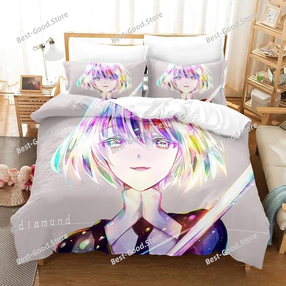 3D Print Anime Houseki No Kuni Bedding Set Single Twin Full Queen King Size Bed Set Adult Kid Bedroom Duvet Cover Sets