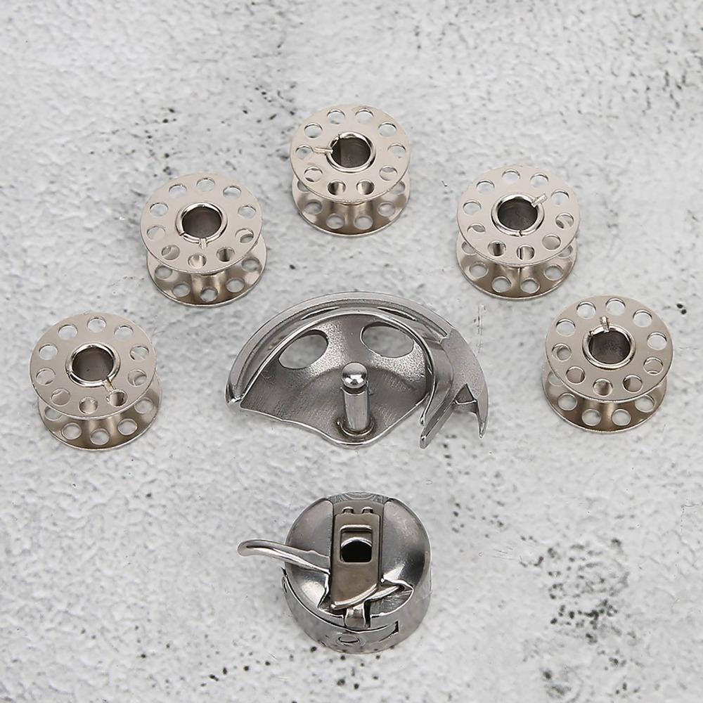 7pcs Iron Sewing Machine Bobbin Case Compatible Set Sewing Machine Hook  Old Style Machines